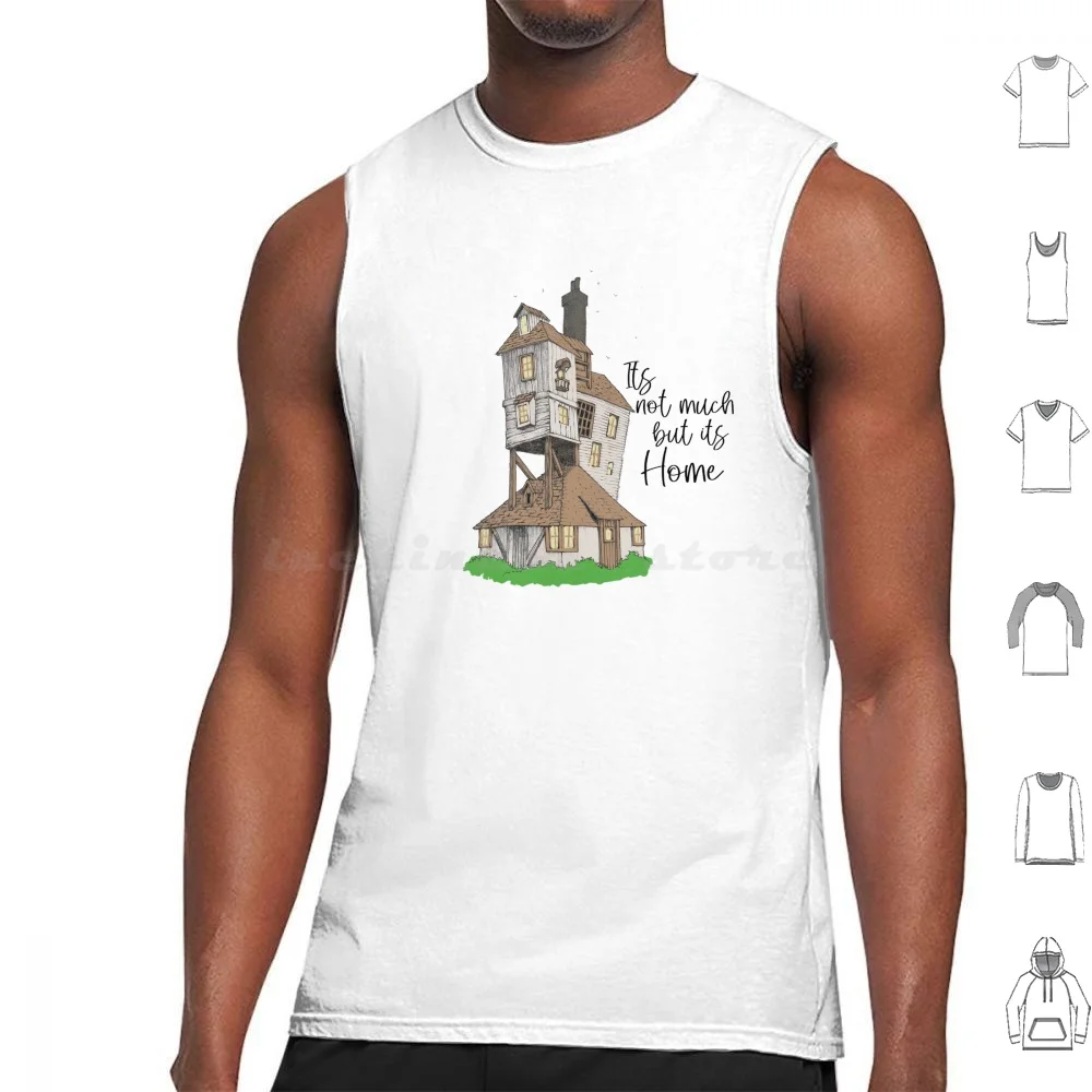 Its Burrow House But Is Not Much Home Tank Tops Print Cotton Hermione Granger Draco Malfoy Hufflepuff Ravenclaw Snape