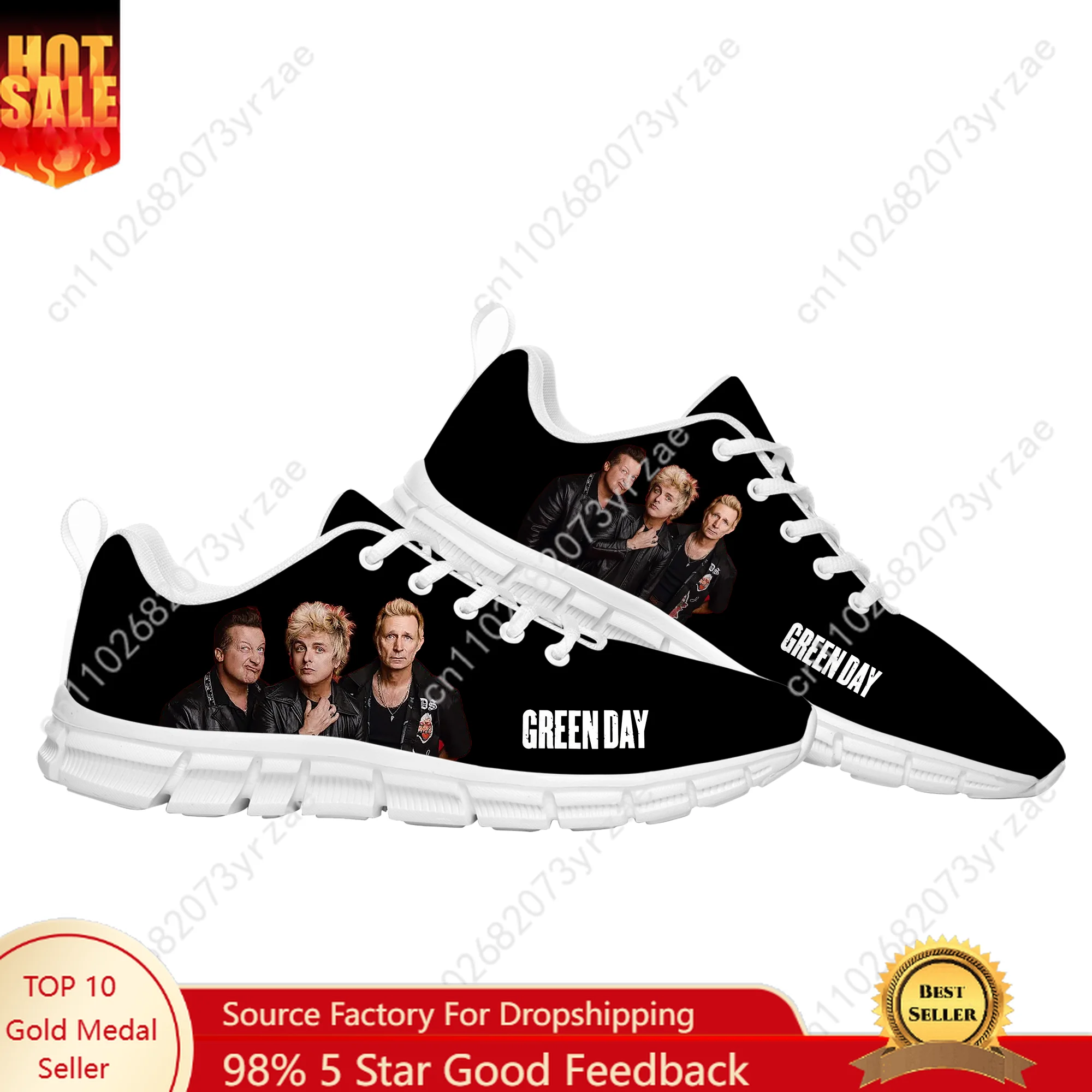 

Green Day Sneakers Mens Womens Teenager Customized Sports Shoes High Quality Personalized Casual Pattern Print Custom Made Shoes
