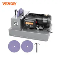 VEVOR Lawn Mower Blade Sharpener 750W Lawnmower Blade Grinder with 9-inch Ceramic Grinding Wheel Bench Mower Sharpening Machine