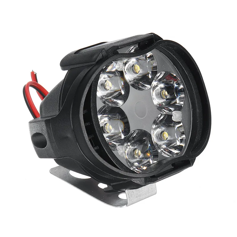 Lampu sorot LED berkendara 6 LED, lampu sorot untuk motor, lampu Led bantu kecerahan mobil