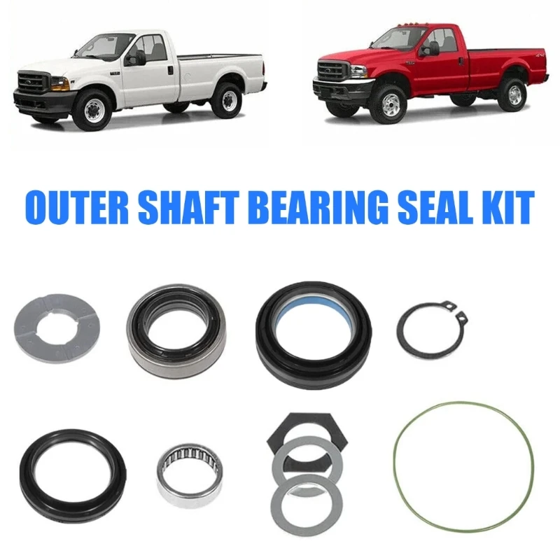 Comprehensive Outer Axles Dust Seal Thrust Washer Seal & Needle Bearing Rings Suitable for F250 F350 F450 F550