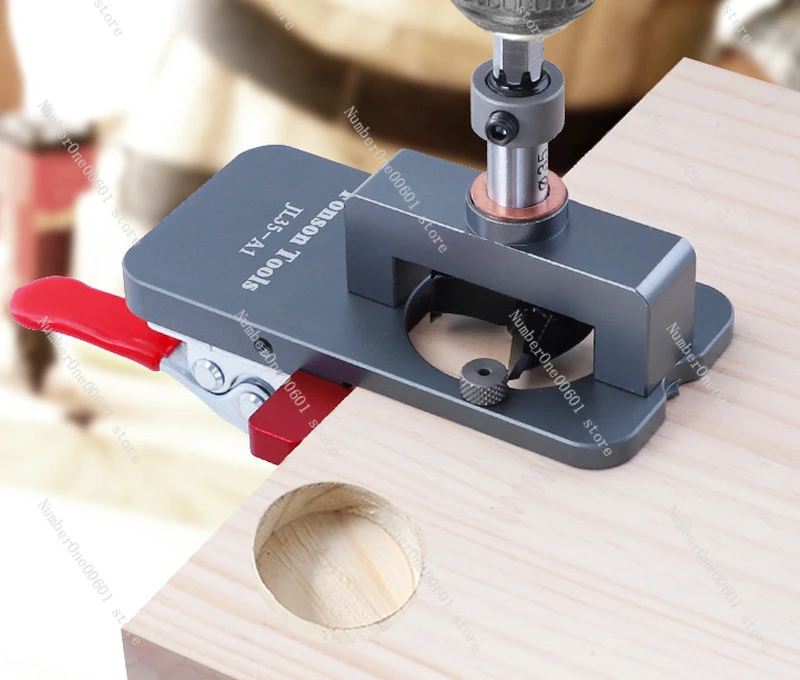 35mm Hinge Puncher, Woodworking Cabinet Door Panel, Airplane Hinge Punching Drill, Circular Punching Auxiliary Tool