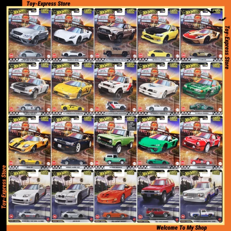 

Hot Wheels Премиум Бульвар Детские игрушки Hotwheels Мальчики Детские игрушки 1:64 Модель автомобиля Porsche BMW Toyota Ford Lamborghini Nissan