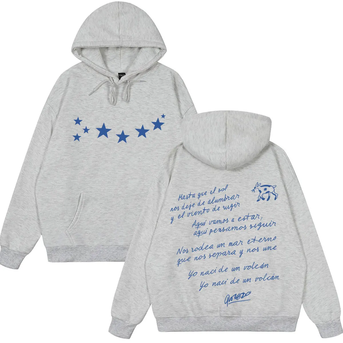 QUEVEDO EL BAIFO Album 2026 Tour Graphics Hoodie Herren Damen Mode Pullover Lange Ärmel Locker Lässig Ästhetischer Trend Sweatshirt – Detail 3