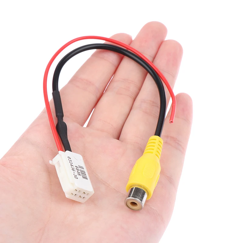 1pc 4 Pin 24CM Practical For  Car Male Connector Radio Cable Adapter Back Up Reverse Camera Input Plug