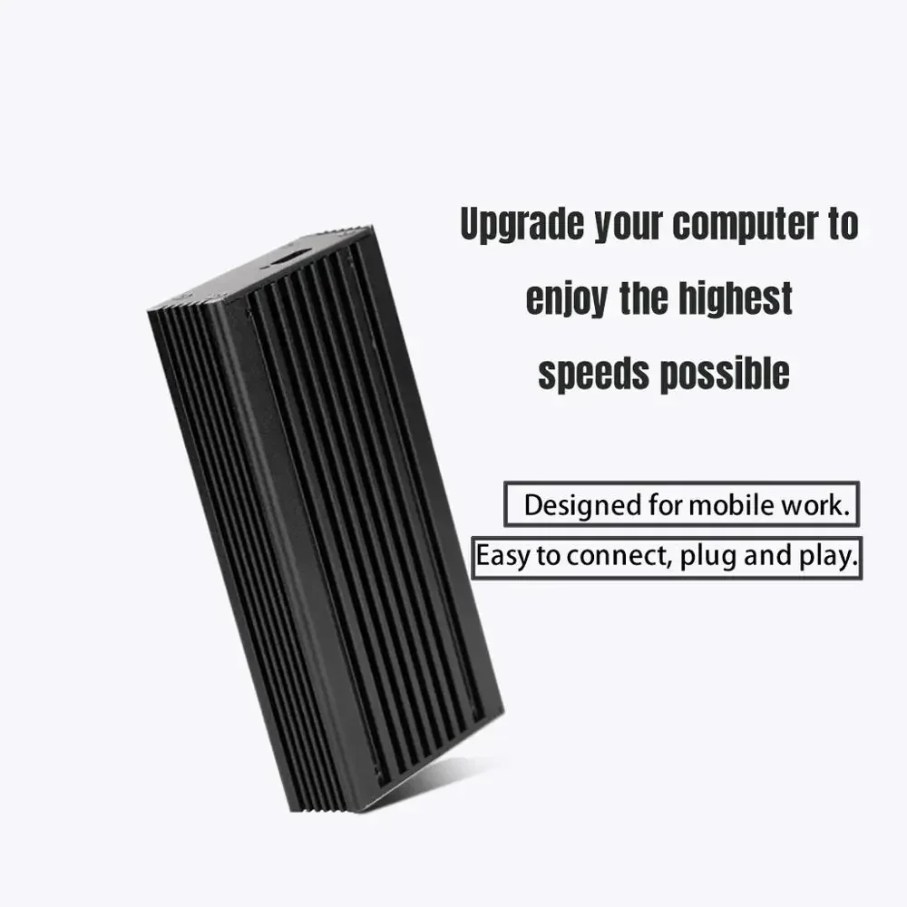 Thunderbolt 3 40Gbps NVME M.2 SSD Enclosure 2TB Aluminum USB C with 40Gbps Thunderbolt 3 C to C Cable For Laptop Desktop