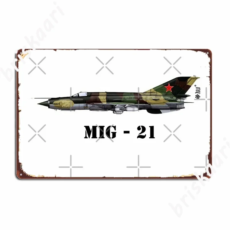 Mig 21 Metal Signs pub Club Bar create Plaques Tin sign Posters