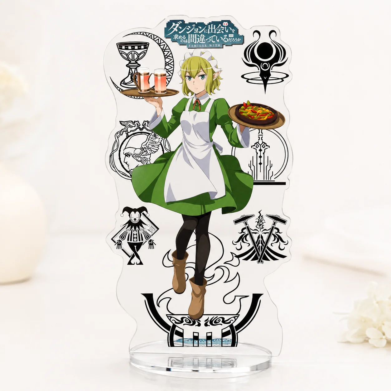 Is It Wrong To Try Pick Up Girls In Dungeon Acrylic Stand Model Plate Anime Character Desktop Decor Collectible Gift Keychain