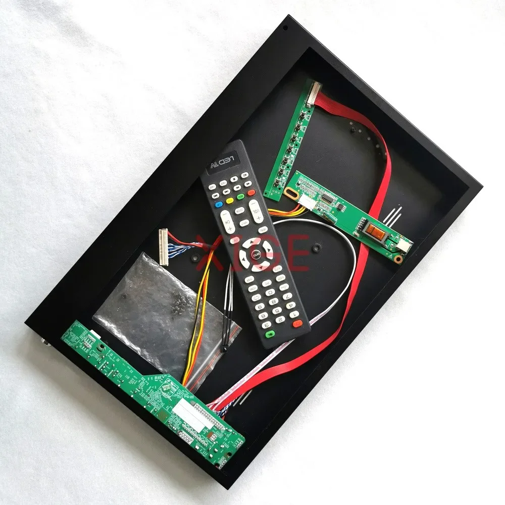 

For B141PW01 B141PW02 B141PW03 TV Analog Driver Board+Metal Case LVDS 30 Pin 14.1" VGA HDMI-Compatible AV USB 1CCFL 1440*900 Kit