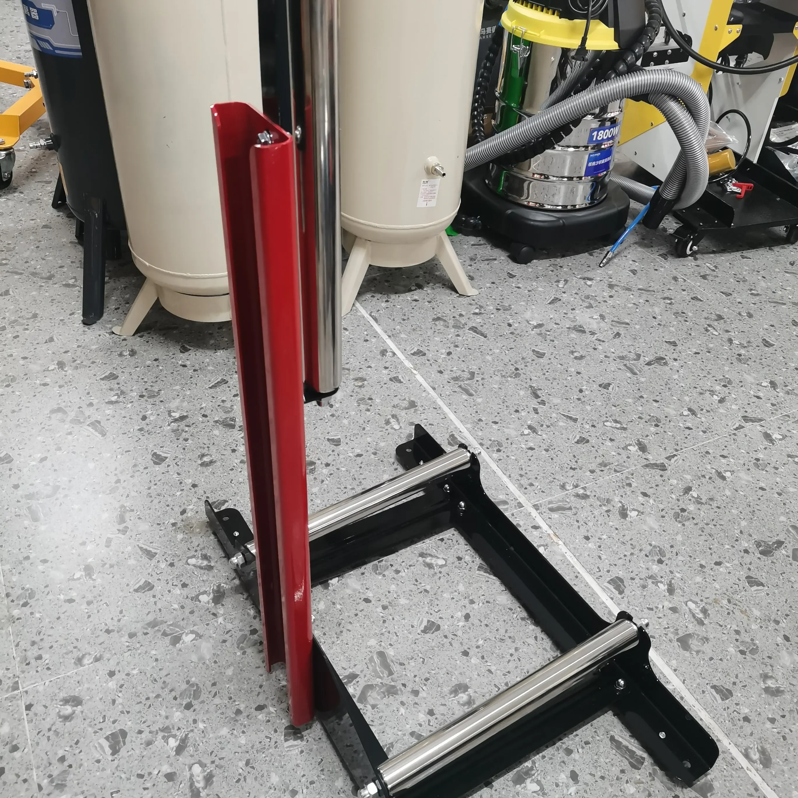 Wheel Cleaning Rack, Stainless Steel Car Beauty Special Drum, Rotating Wheel Cleaning Rack, Tire Cleaning Rack