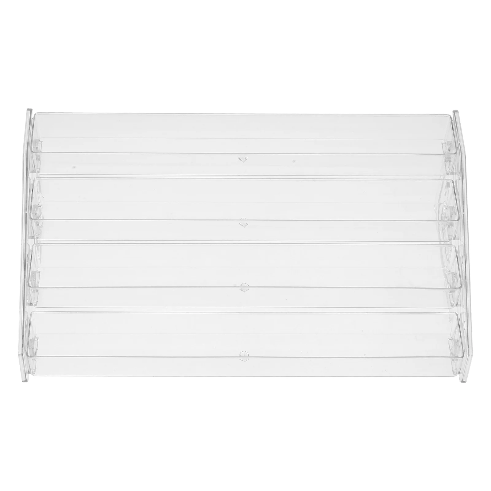 Stojak na kartki okolicznościowe z przezroczystego akrylu, 1-poziomowy, na pocztówki, lakier do paznokci, szminkę, perfumy, ekspozytor, organizer na ladę.