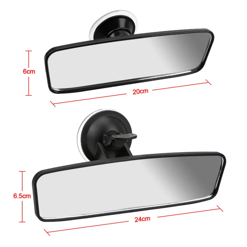 High Quality Universal 360° Rotating Adjustable Suction Cup Wide Angle Interior Rearview Mirror Car Styling