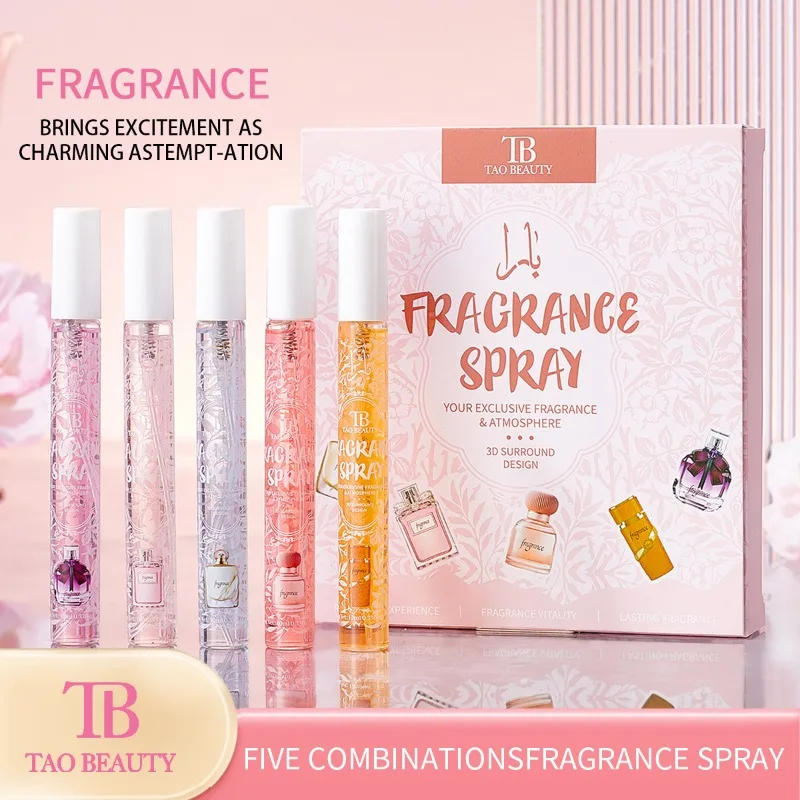 Alcohol Free Fragrance Spray Set Long Lasting Elegant Soft Fresh Premium Perfume Mini Collection Smooth Captivating Aroma