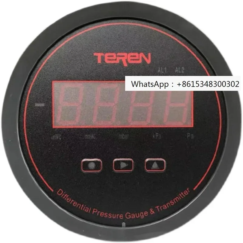 TEREN Tianrun Digital Differential Pressure Gauge, Wind Pressure Differential Sensor, Micro Differential Pressure Gauge DPGT