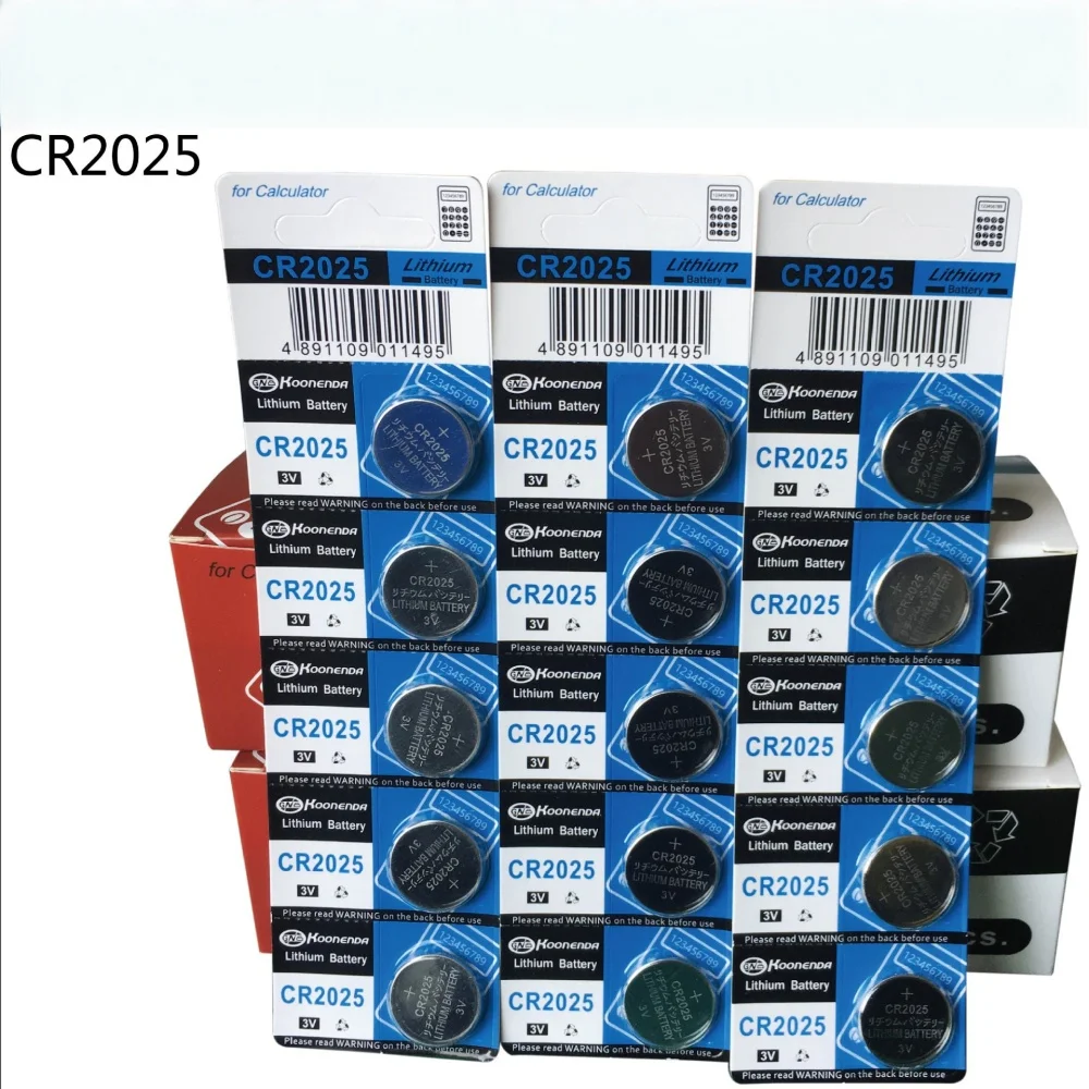 5-50PCS 3V 160mAh CR2025 Lithium Button Battery DL2025 BR2025 5003LC LM2025 Coin Cell Watch Batteries for Toys Clock Calculator
