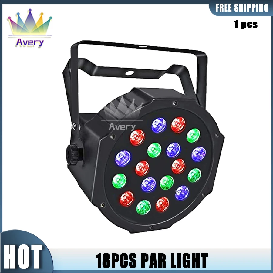 Geen Belasting 1 Stuks 18led Par Licht Polypropyleen Par Licht Dmx512 Professionele Strobe Licht Rgb Podium Verlichtingsapparatuur Ktv Bar Disco