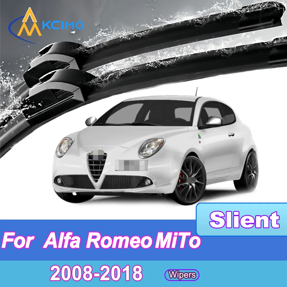 

Quiet Beam Wiper Blades 2pcs Windscreen Window Car Accessories For Alfa Romeo MiTo 2008-2018