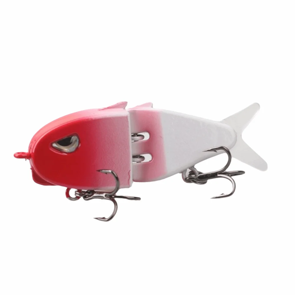 Slow-Sinking Pencil Lure 6cm Length 6.5g Weight Swimming Lure Double Hooks Two-Segment Artificial Bionic Lure For Bass Fishing