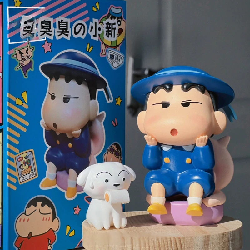 Anime Crayon Shin Chan Figurine School Uniforms Nohara Shinnosuke Action Figures Stinky PVC 10cm Model Collection Birthday Gifts