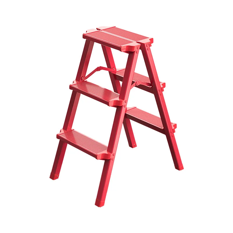 Stable Anti-slip Herringbone Ladder Double Sides Available Aluminum Alloy High Stools Thickened Folding Climbing Ladder Stool