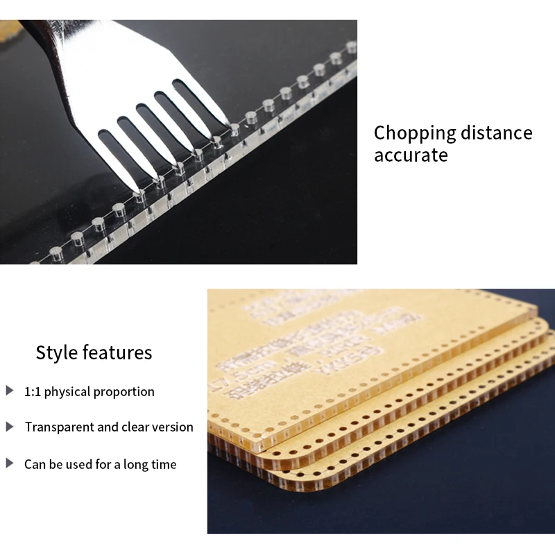 YOMDID Crane Design Acrylic Stencil Leathercraft Keychain Making Pendant Decor Mould Durable Leather Template Handcraft Supplies