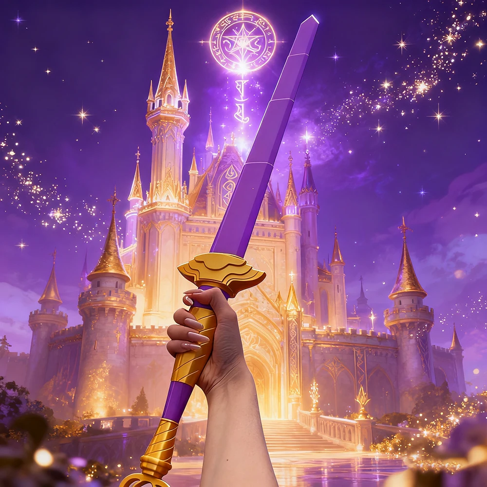 

Rumi Cosplay Long Sword Cartoon Knife Props Halloween Carnival Party Disguise Costume Accessories