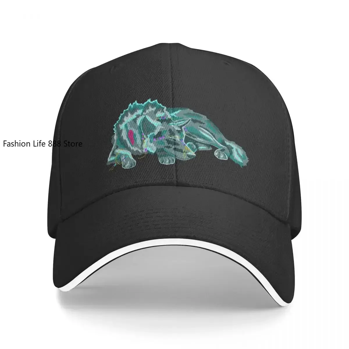 Sleepy Wolf Baseball Cap custom Hat hiking hat Sports Cap Boy Child Women's