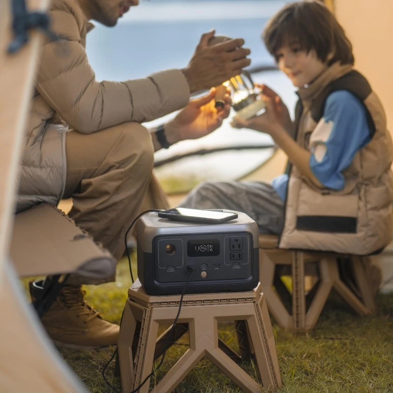 Portable Power Station RIVER 2, 256Wh LiFePO4 Battery/ Outdoor Camping/RVs/Home Use，home.