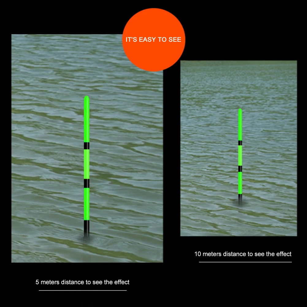 ตกปลาลอย LED อิเล็กทรอนิกส์ Luminous FLOAT LED การตรวจจับแรงโน้มถ่วงเปลี่ยนสีและสะดุดตา Cloudy Sky TAIL ตกปลาลอย