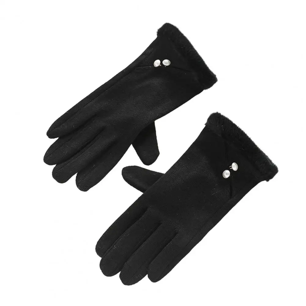 قفازات أنيقة قفازات شتوية نسائية أنيقة مع شاشة تعمل باللمس قفازات محبوكة حرارية مقاومة للرياح للطقس البارد تتميز #4