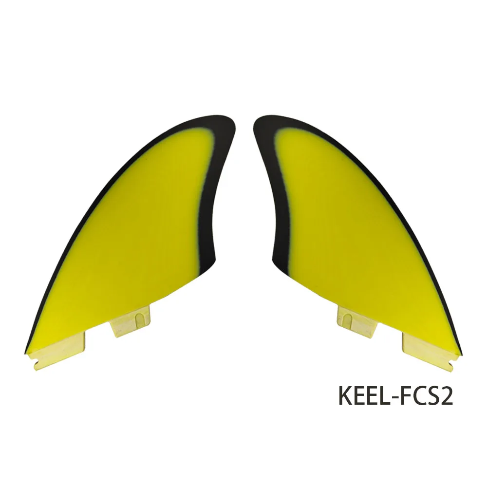 Surfboard Keel Fin Set Twin/Single Tabs Solid Fiberglass for Lightweight Durability & Top Performance- Fins for Surf Boards