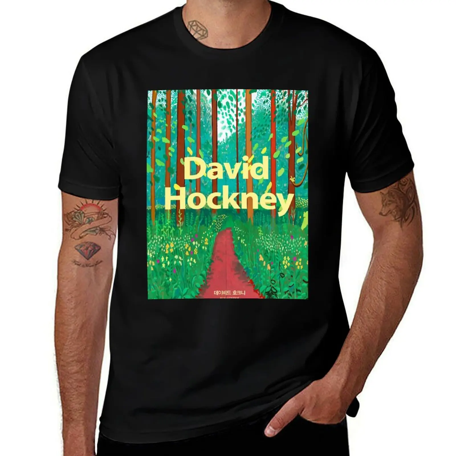 

David Hockney Exhibition Art Classic T-Shirt printed t shirts for man t shirt custom print T-Shirt