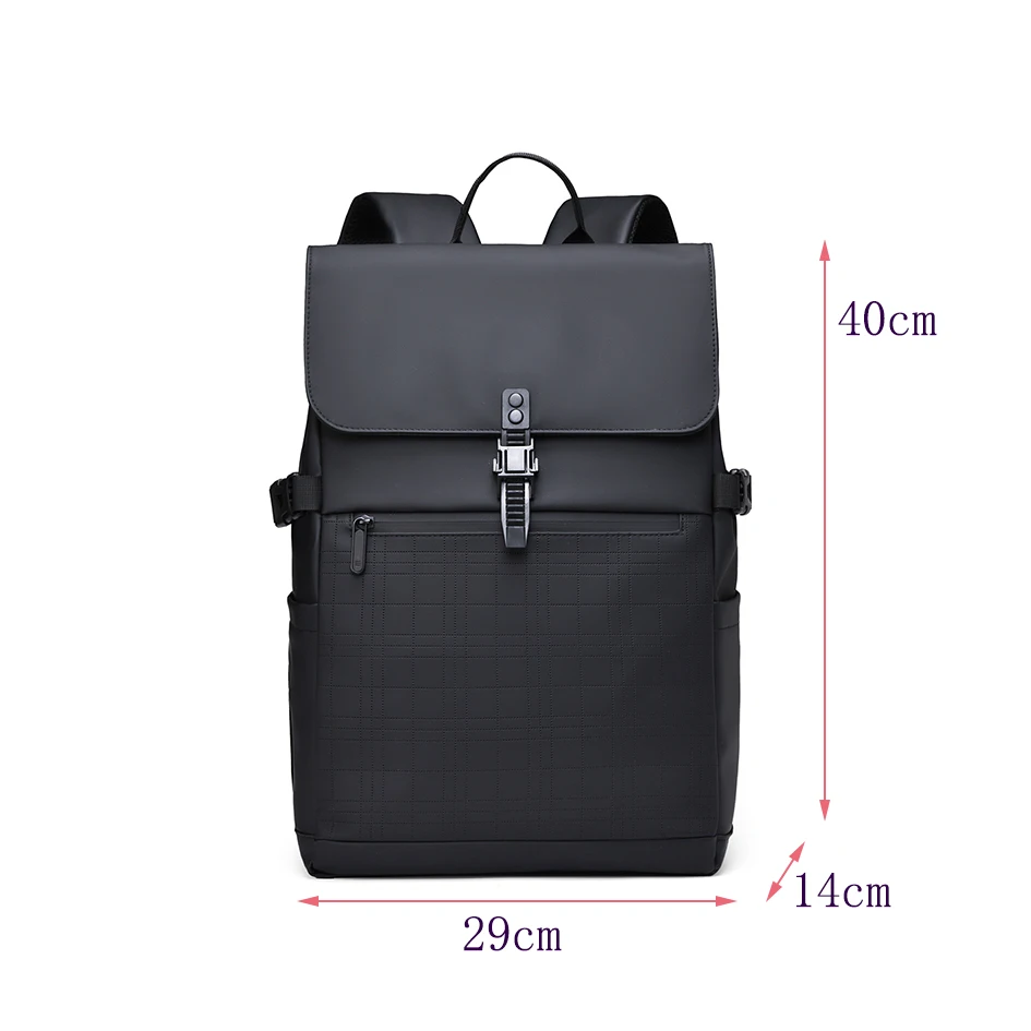 Fashion Man's Business Backpack High Quality Computer Bag Leather-like School Shoulder Bag Large Capacity Waterproof Handbags