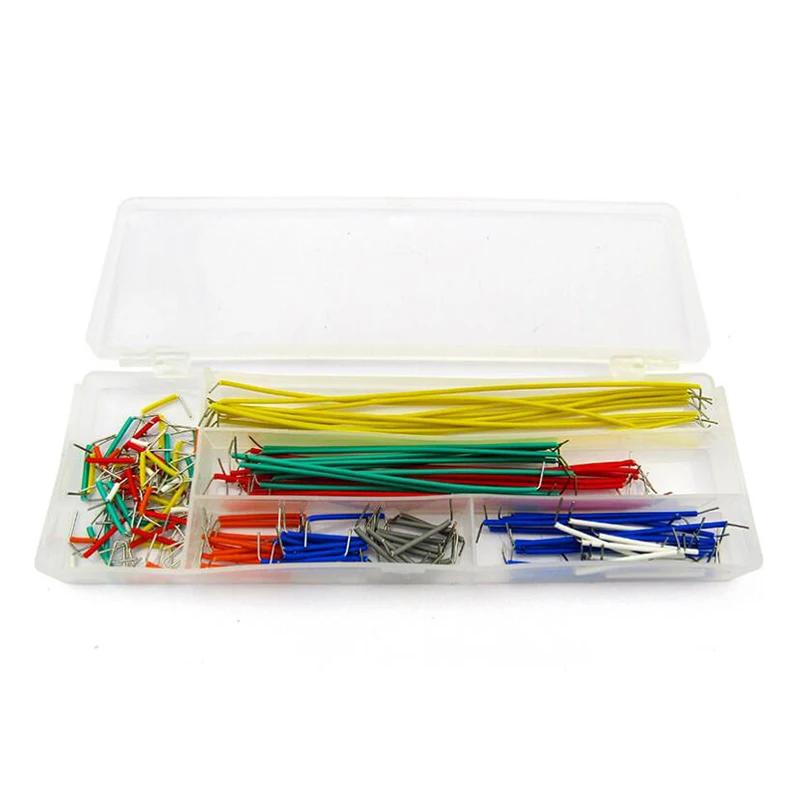 ¡Oferta! Kit de cables de broca de placa de pruebas sin soldar con forma de U de 140 Uds para arduino Shield para arduino raspberry pi triangulación de envíos