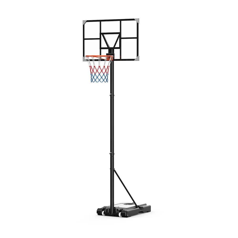 7.5-10ft Height Adjustable Basketball Hoop with 44*28Inch Basketball Backboard for Salepromote sales