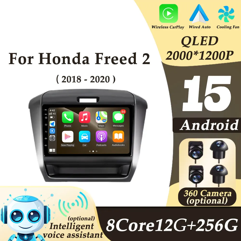 

RHD for Honda Freed 2 2018-2020 GPS Navi Multimedi Player Video Audio Car Radio Android Auto CarPlay Split Screen DSP Stereo BT