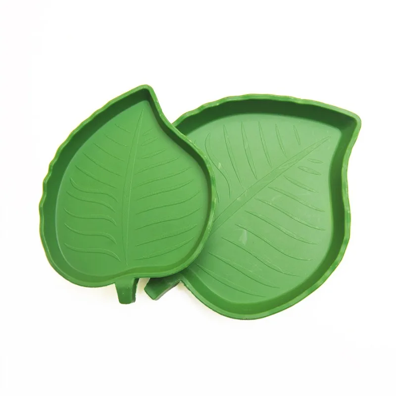 Leaf Shape Reptile Feeder Food Water Bowl For Turtle Lizards Hamsters Snakes Tortoise Gecko Small Pets Feeder Pet Supplies