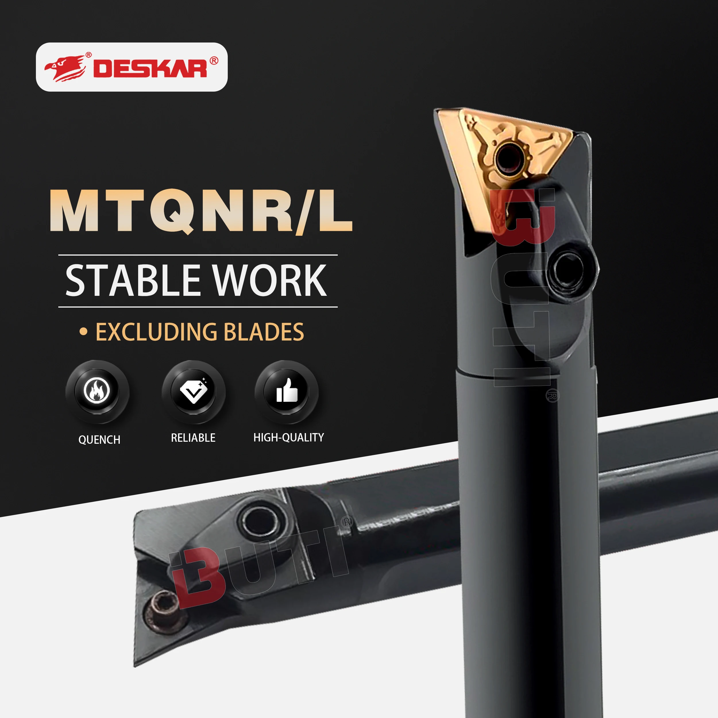 S16Q-MTQNR S20R-MTQNL Positive and Reverse Tools DESKAR100% Original Composite Inner Hole Turning Tool Holder Use TNMG16 Inserts
