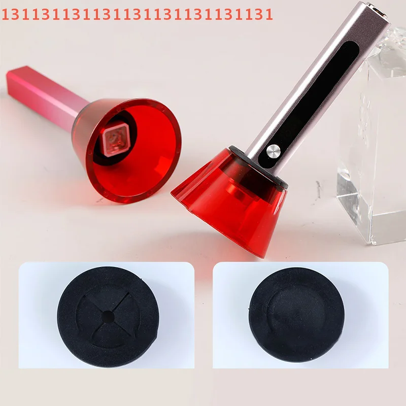 Dispositivo acrílico do salão de beleza do prego com defletor de bloqueio de luz lâmpada uv óculos protetores anti-luz azul para unhas em forma reta