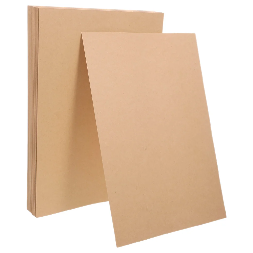 50Pcs Kraft Paper Cardstock Thick Sheets DIY Crafts Scrapbooking Greeting Cards Invitations Art Projects Craft Cardboard