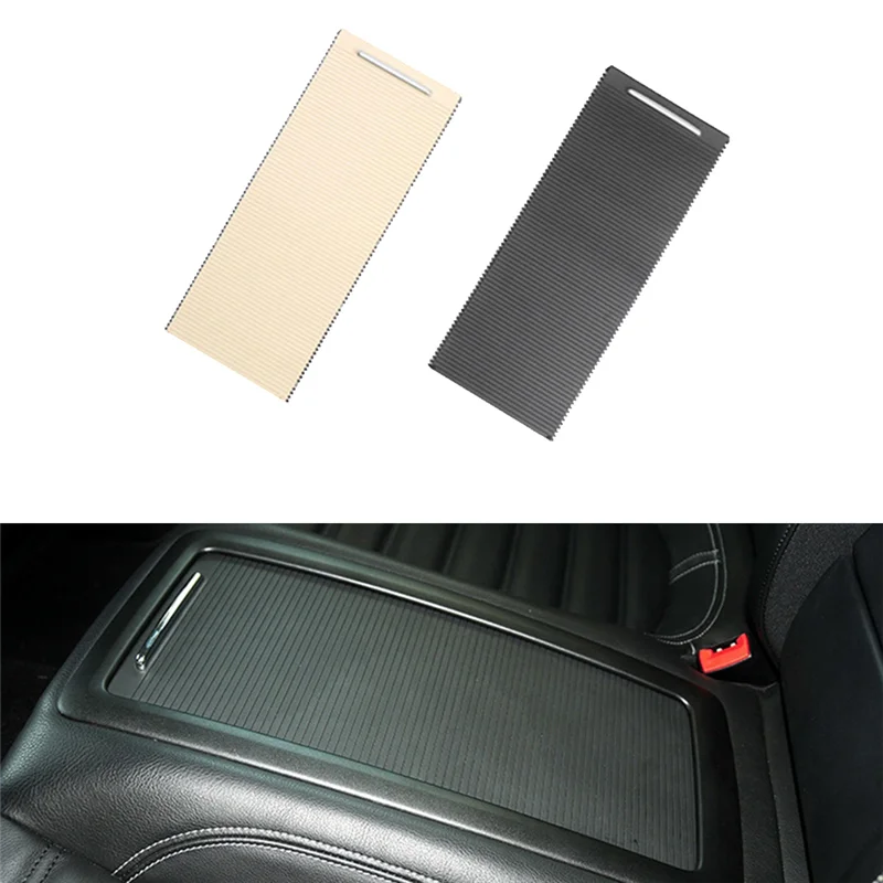 

Durable-3C8855977C Car Rear Row Armrest Box Water Cup Holder Slide Roller Blind Parts For VW CC Passat B6 B7 2010-2018 3C8 855 9
