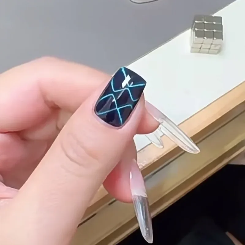Nail Art Cat Eye Cube Magnet 5mm Checkerboard Xingmang Multi-function Magnet Suitable for Cat Eye Glue Polishing Magnet Tool