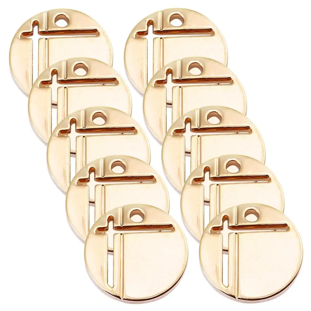 

10pcs Metal Round Pendants Durable Smooth DIY Jewelry Making Accessories Bracelet Earring Charms Craft Projects Gifts Jewelry