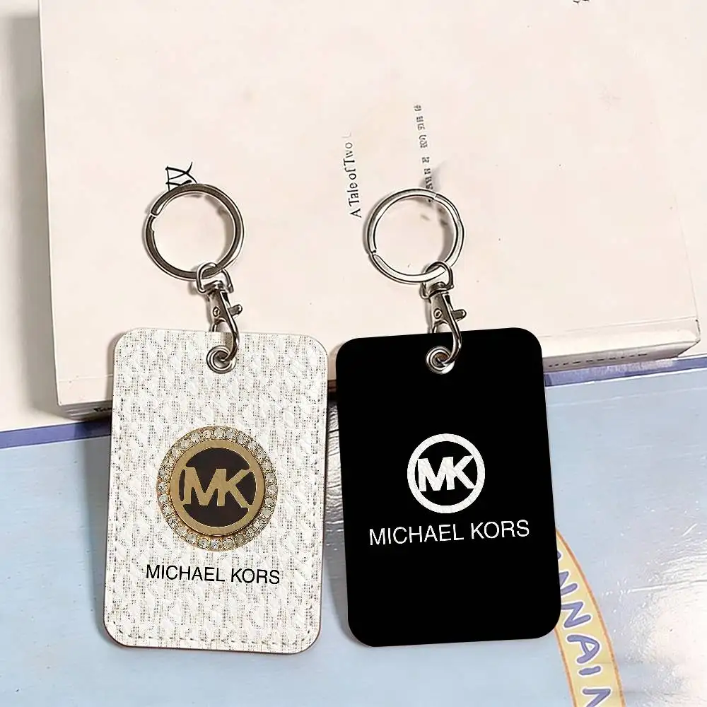 M-Michaels-Fashion-Kors Access & Meal Card Holder Keychain Credit ID Bank Card Protective Case Keychain Pendant Fashion