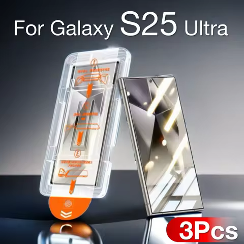 3Pc For Samsung Galaxy S25 Edge S24 Ultra S23 S22 S21 Plus Fe A55 A56 A25 A15 A35 A36 A16 A26 5G Screen Protector Tempered Glass
