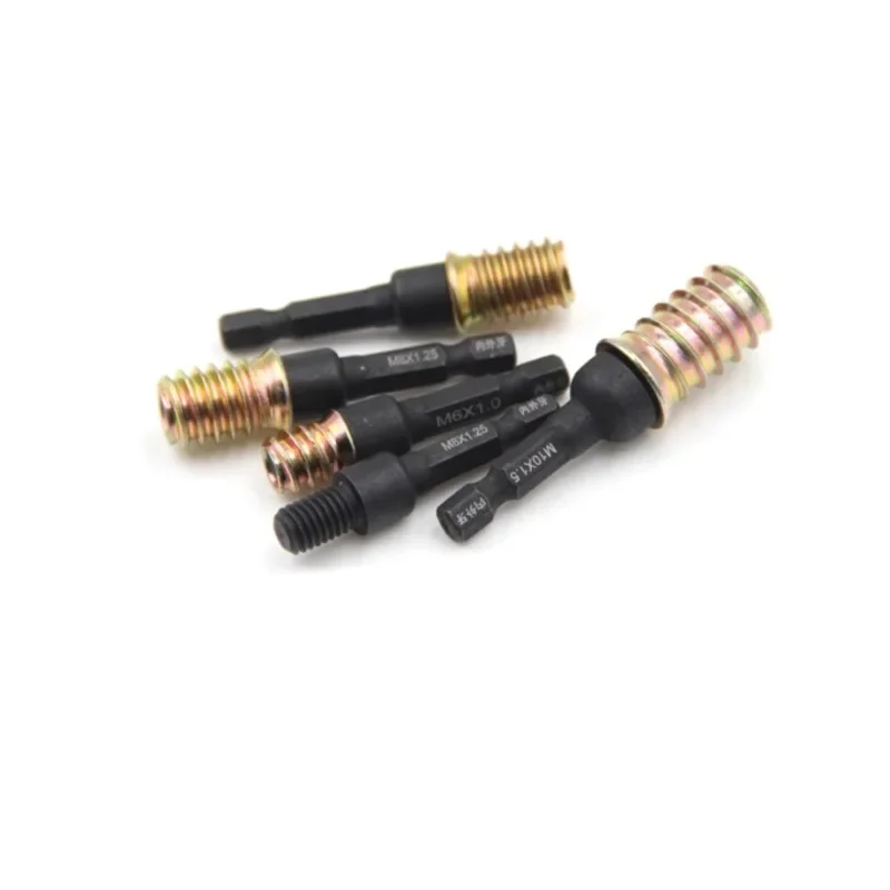

M2 M2.5 M3 M4 M5 M6 M8 M10 Hex Shank Square Driver Tap Die Socket Adapter Thread Screw Internal and External Screw Sleeve