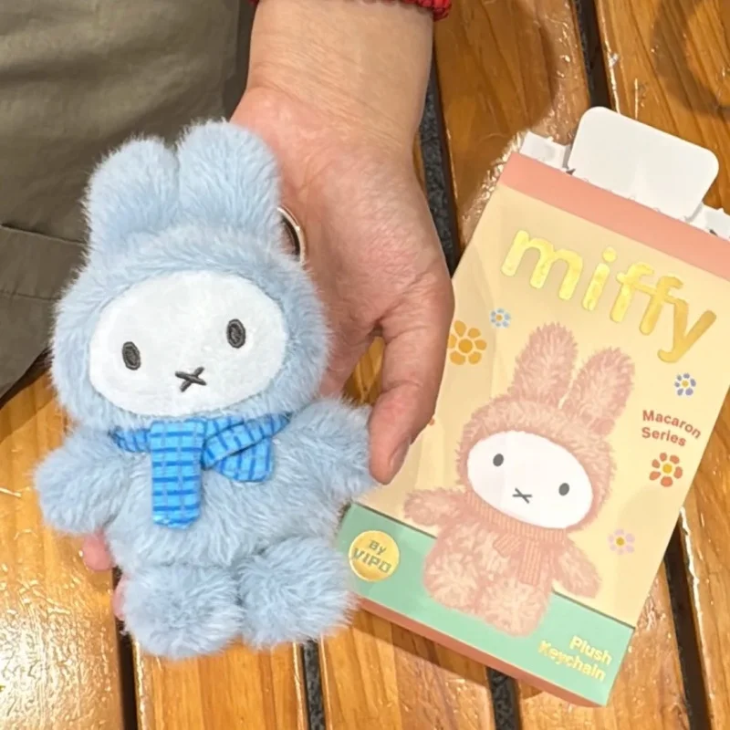 

Miffy Rabbit Serie plush blind box Macaron Sitting posture Bag Accessory Merchandise Figure Doll Toy Ornament Girl Birthday Gift