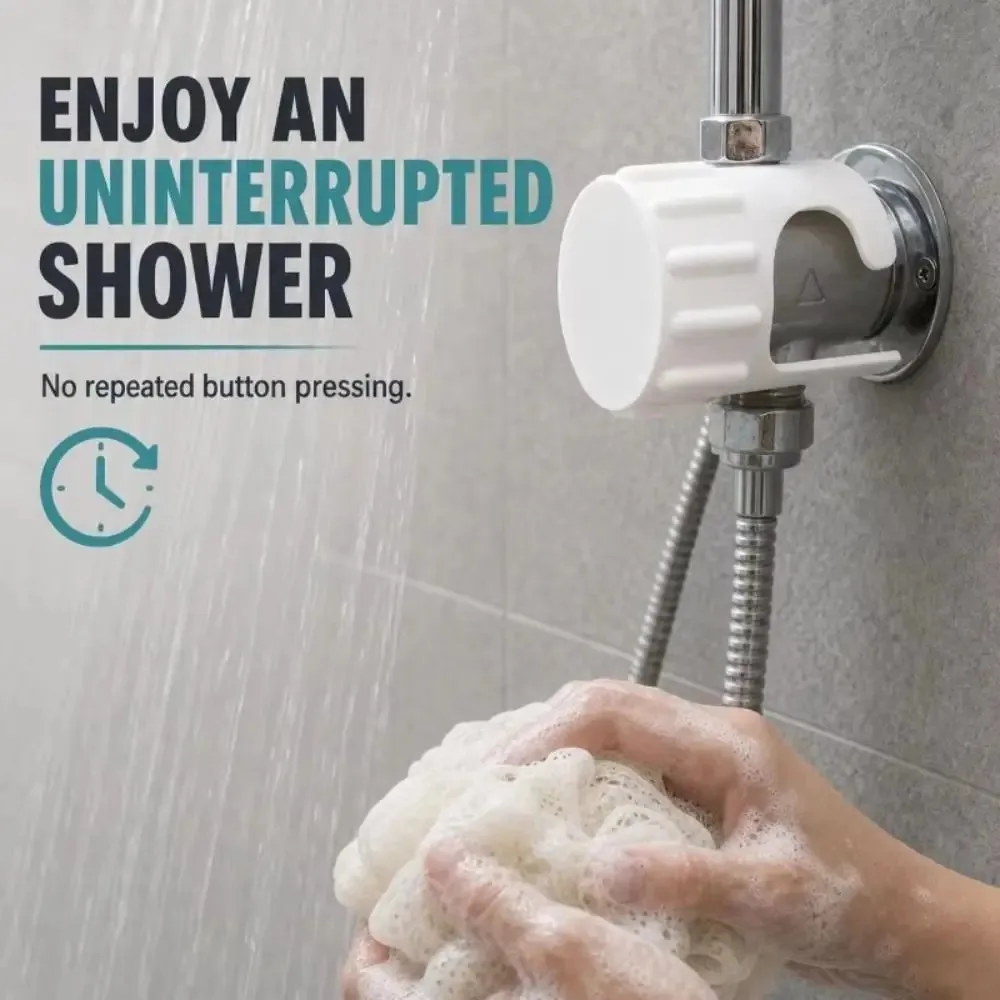Shower Timer Button Holder 3D Printing Simple Shower Push Lock Waterproof Public Bathroom Accessories Public Bathroom