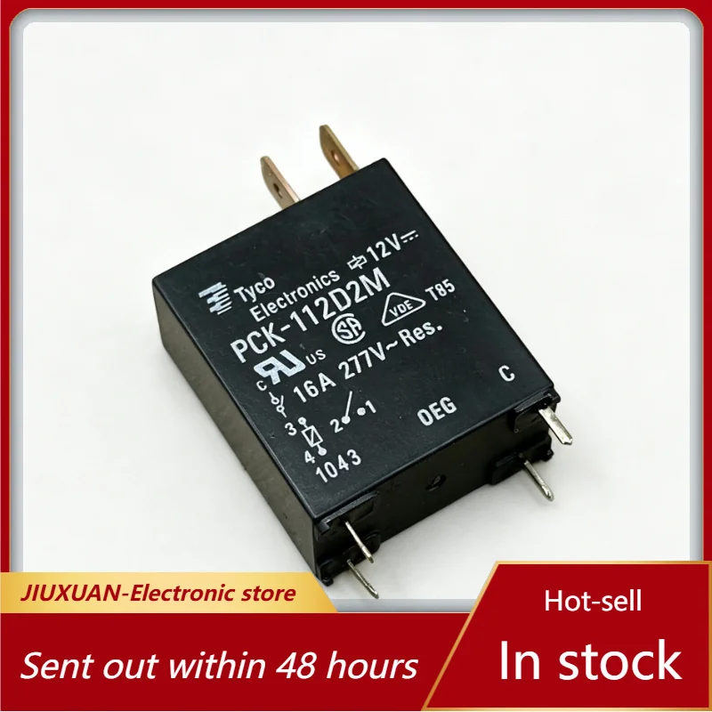 New 1pcs/lot 12VDC Coil 4 Pin Normally Open PCB Relay PCK-112D2M 16A 277VAC T85 High Current Home Appliance Control Relay