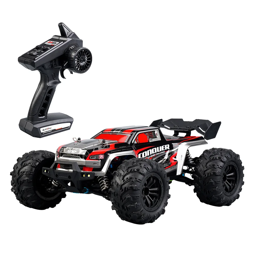

Remote control high-speed car short pickup off-road vehicle with lights toy model car